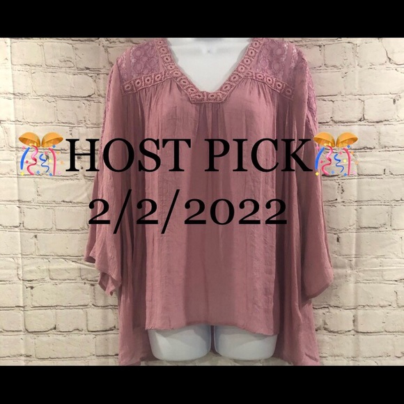 Kori Tops - 🎉HP🎉✨NWT✨Kori Women’s Boho Gauze & Lace Beautiful Blouse-Measurements in Pics✨